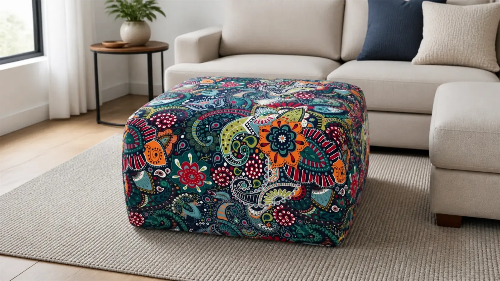 Ottoman Cover view 3