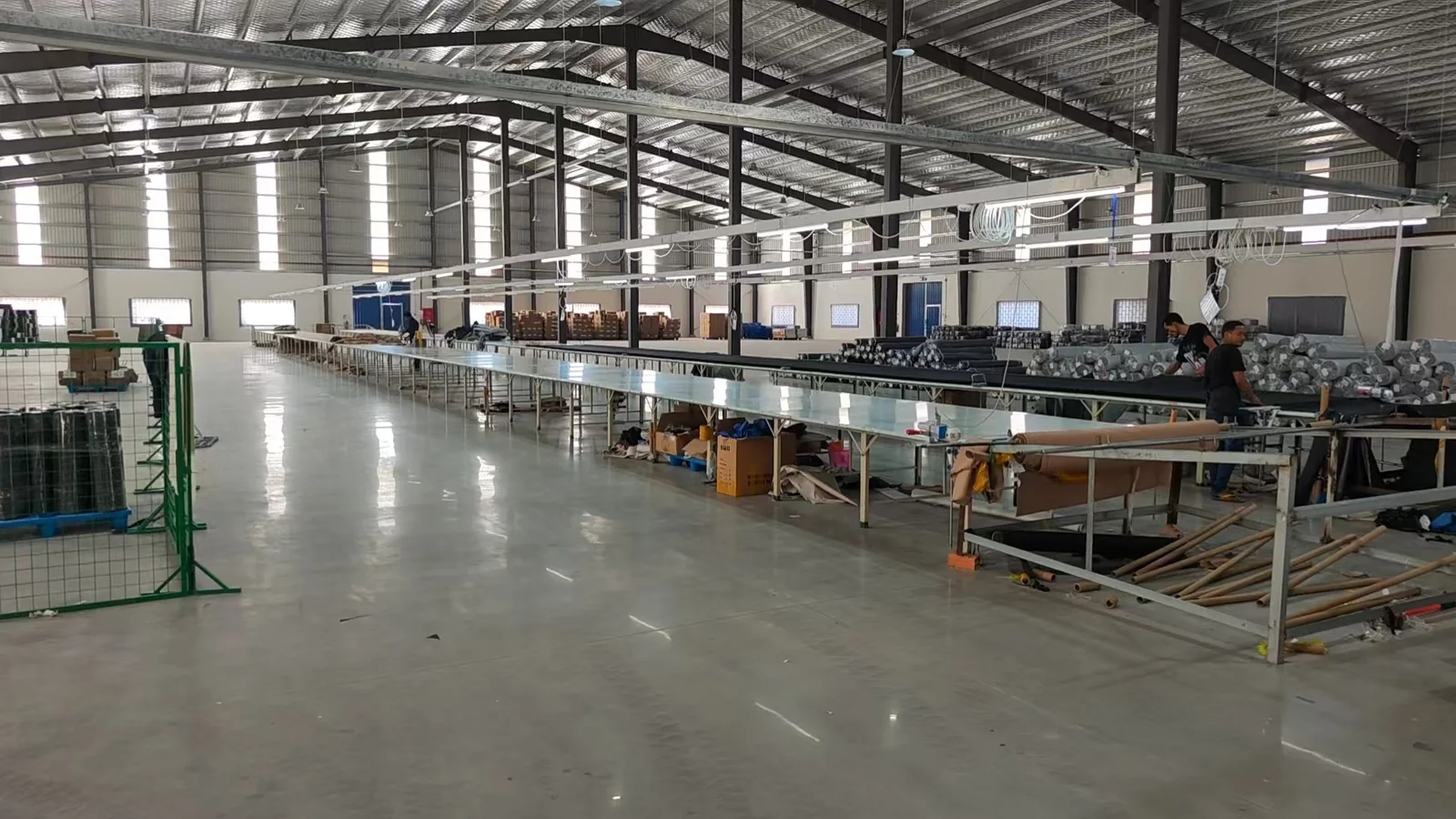 Takeo factory material preparation floor