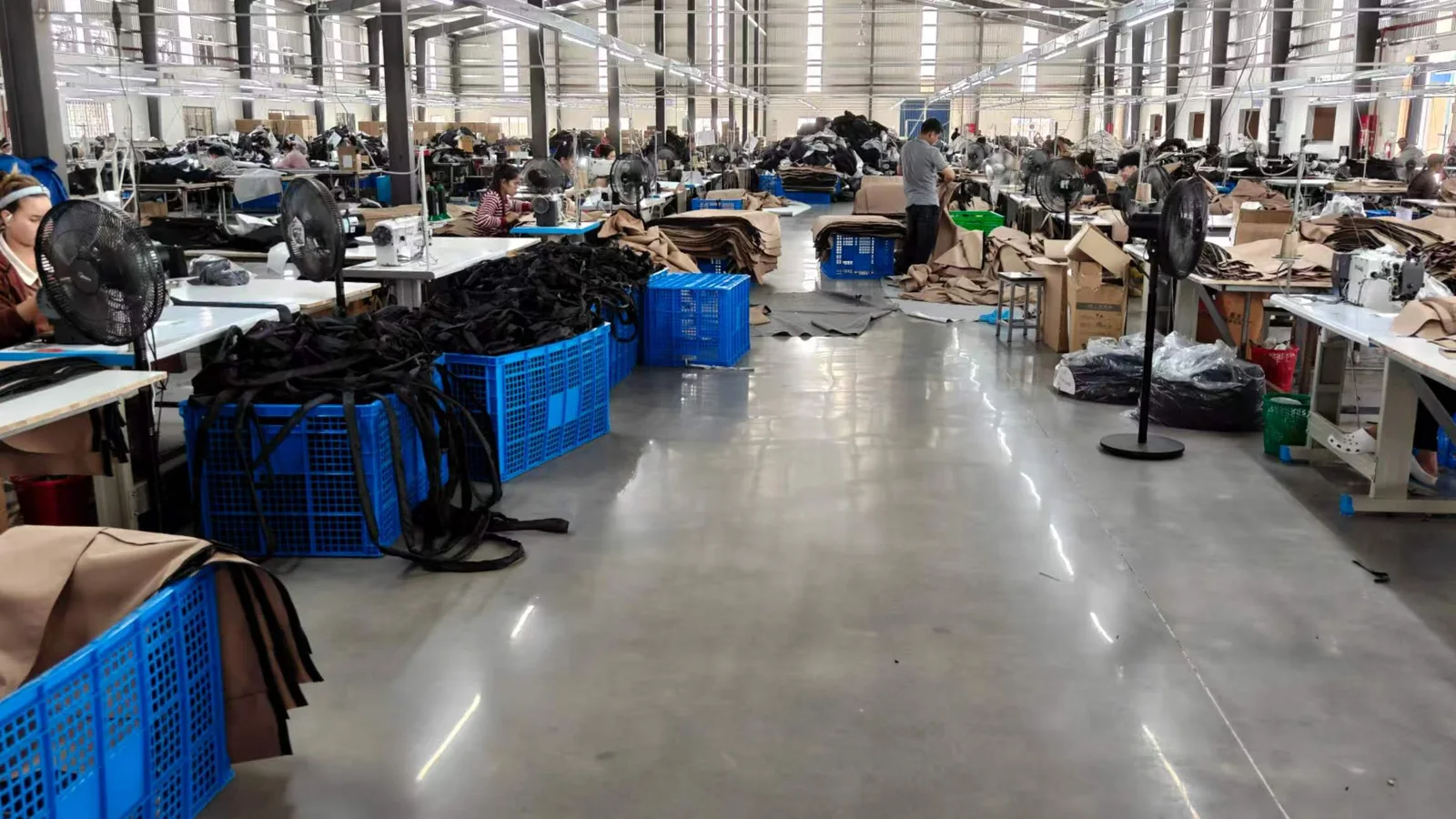 Cambodia production floor and sewing teams